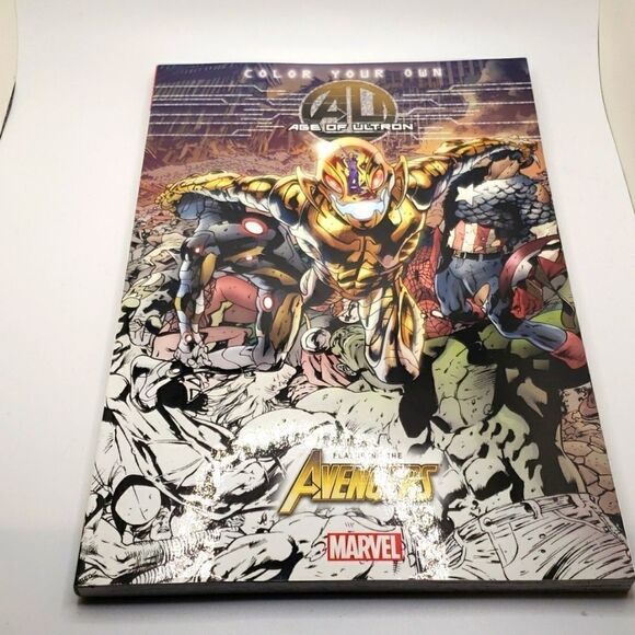 Age of Ultron color your own comic featuring Marvel Avengers book - Picture 1 of 10